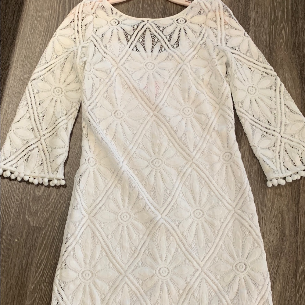 Lilly Pulitzer White Lace Tunic Dress